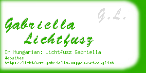 gabriella lichtfusz business card